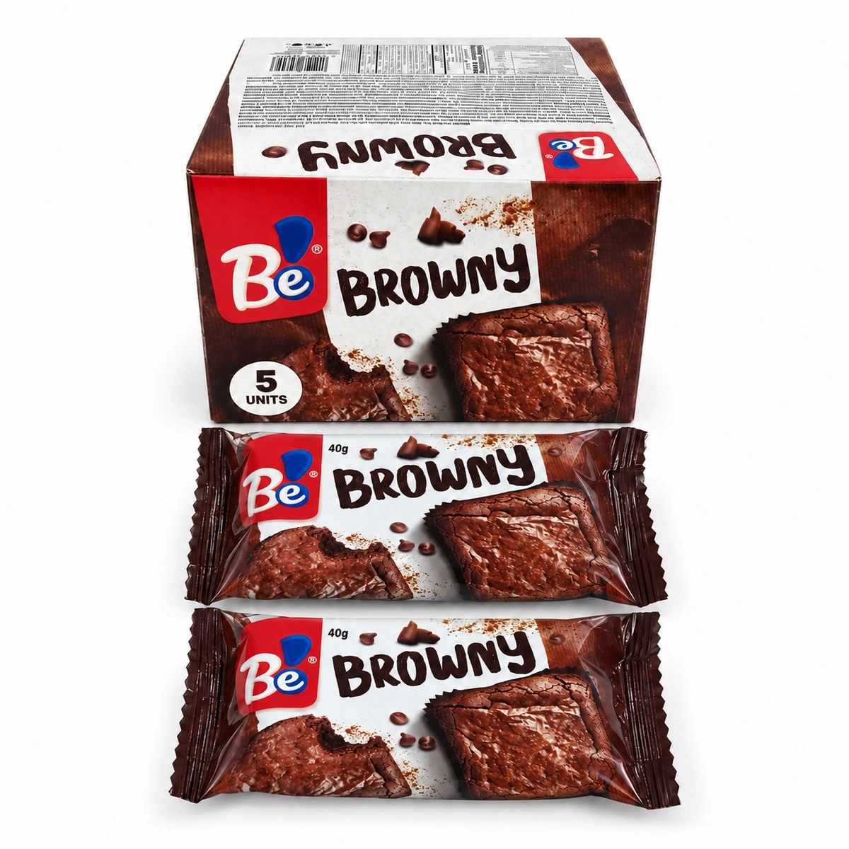Prăjitură Be Browny cu ciocolată multipack 5 x 40 g