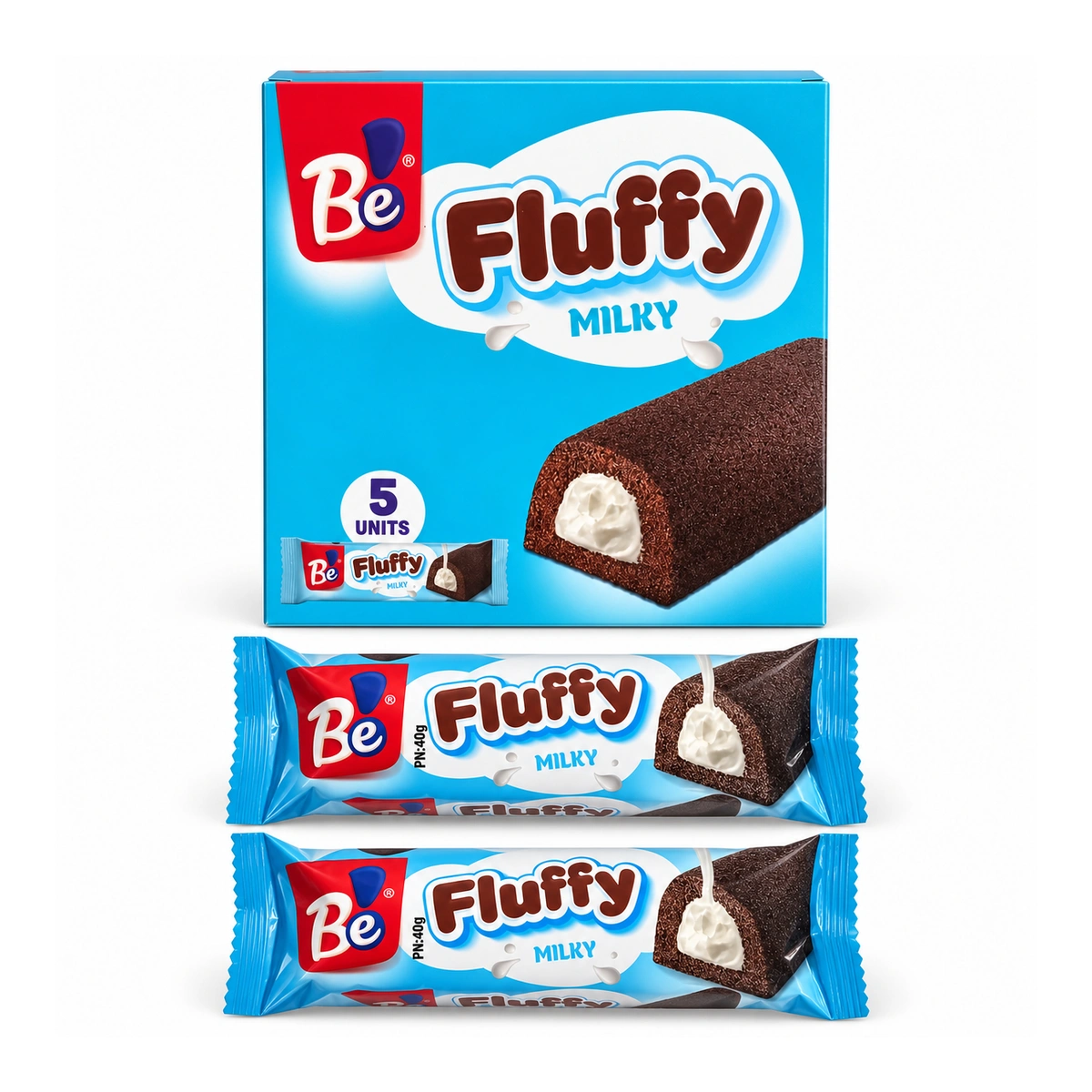 Prăjitură Be Fluffy multipack 5 x 40 g