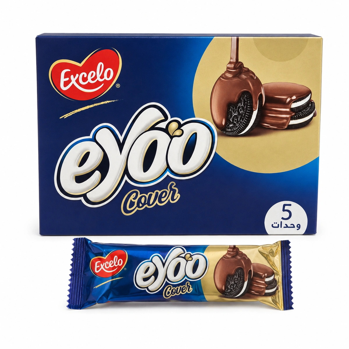 Biscuiți Excelo Eyoo glazurați multipack 5 x 48 g