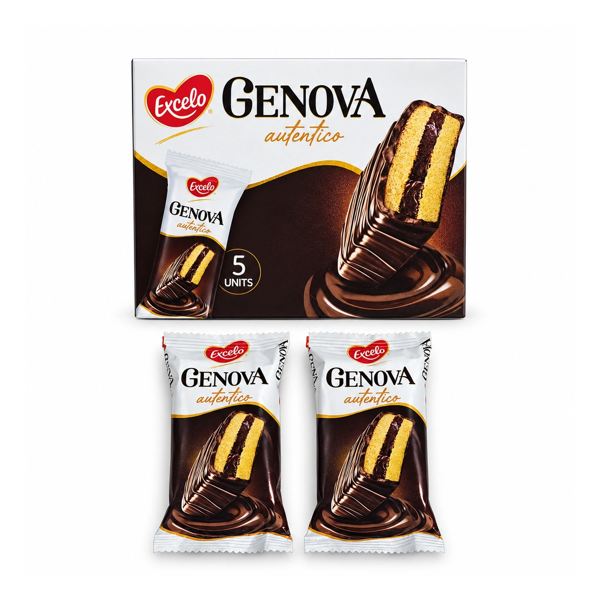 Prăjitură Excelo Genova multipack 5 x 36 g
